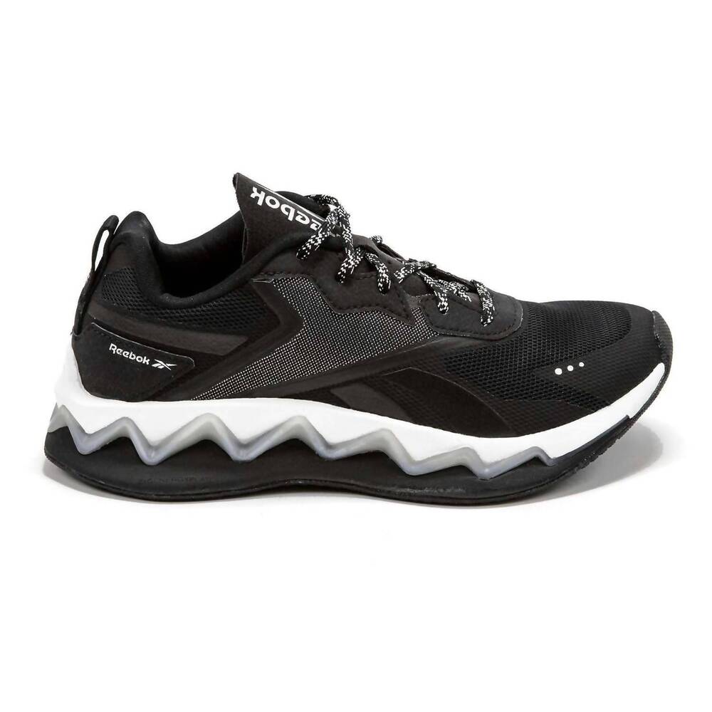NEW REEBOK women's zig elusion energy running sneakers in white/black